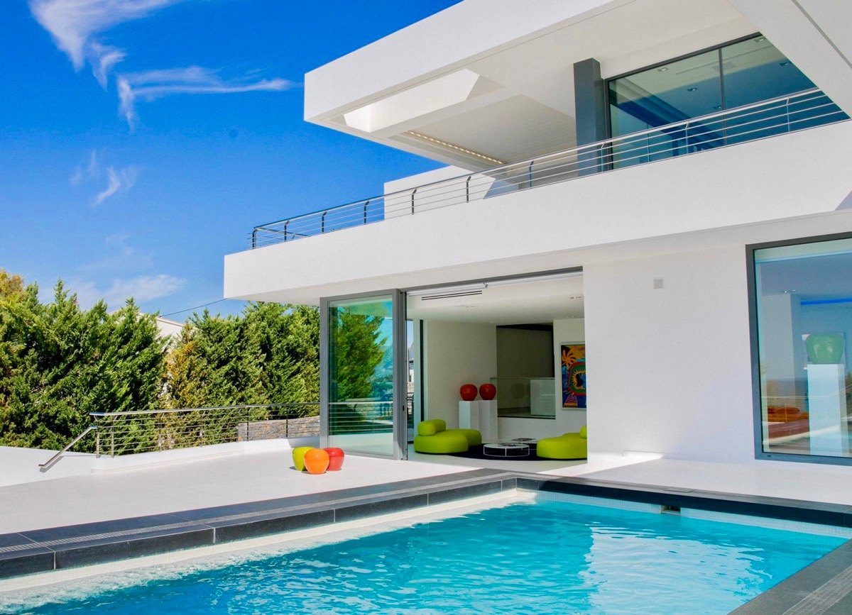 Moderne Villa mit Meerblick zum Verkauf in Portet Moraira, Costa Blanca