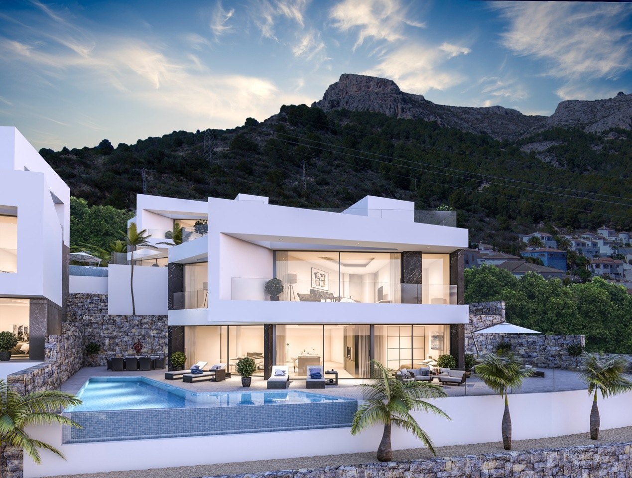 Villa im modernen Stil mit Meerblick in Cucarres Calpe