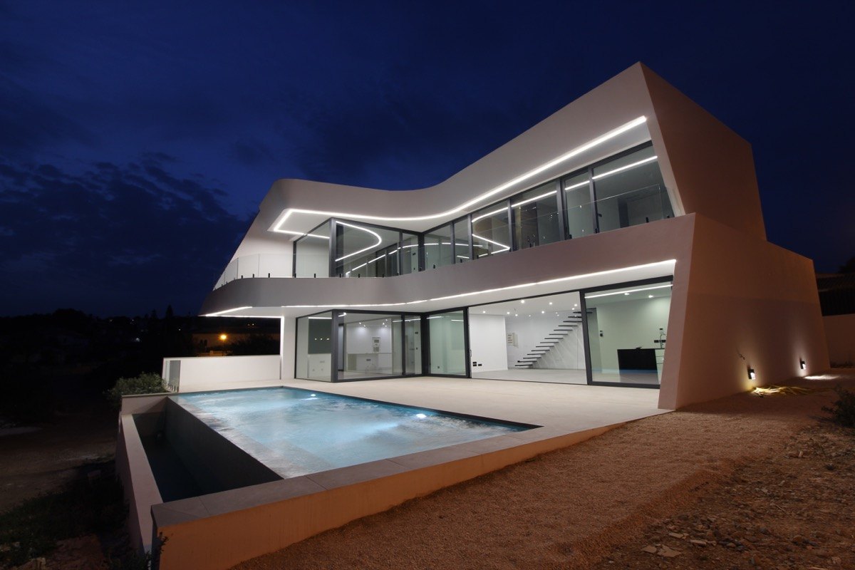 Nieuwbouw moderne villa te koop in Calpe
