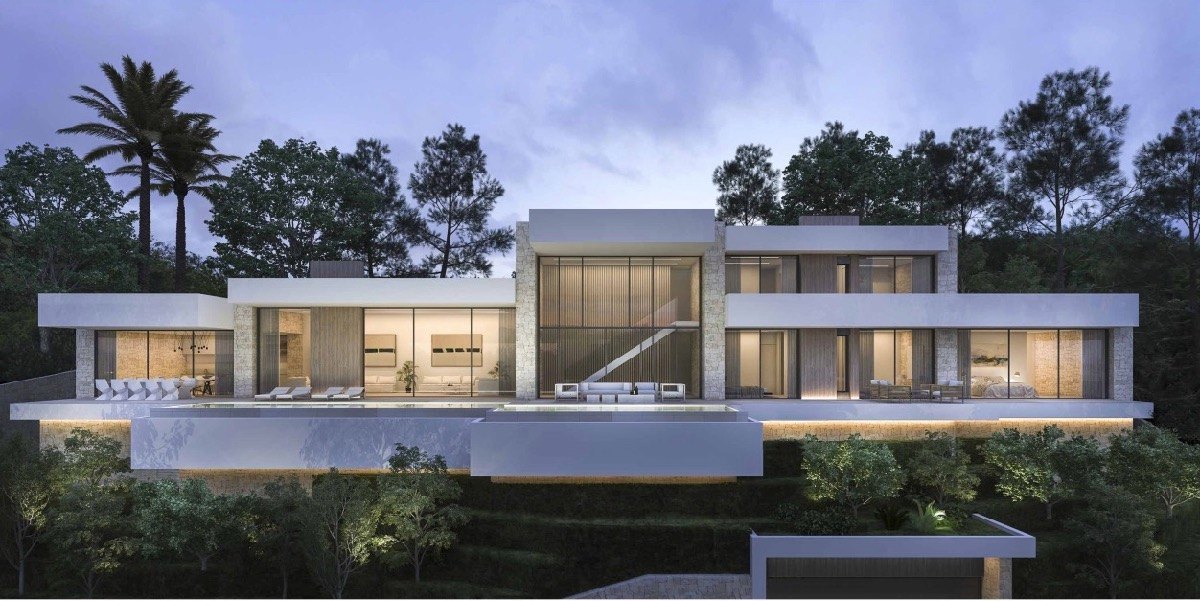 Villa moderna de obra nueva con vistas al mar en venta en Moraira