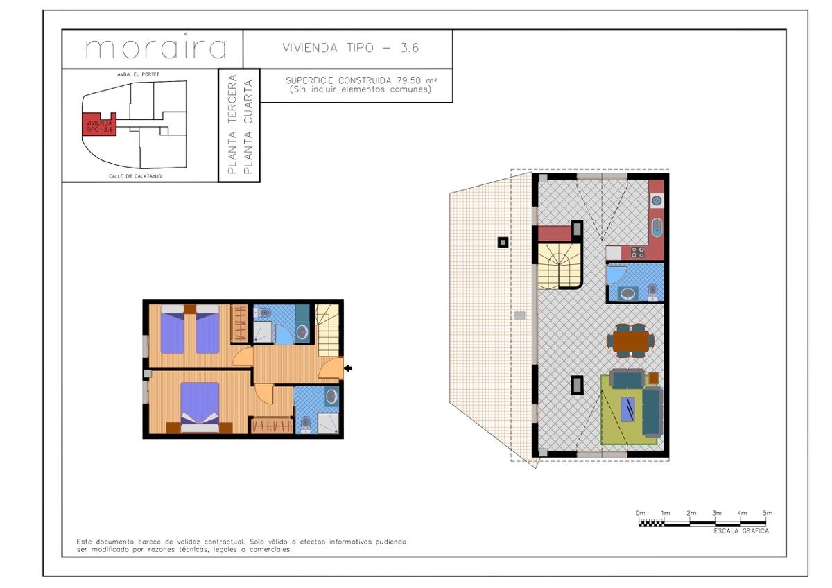 Neubau Duplex-Penthouse zum Verkauf im Zentrum von Moraira, Costa Blanca