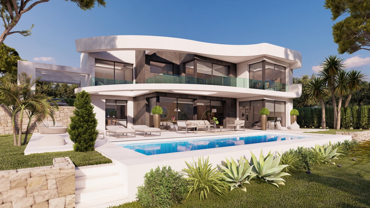 Modernes Neubau-Villa-Projekt zum Verkauf in Calpe