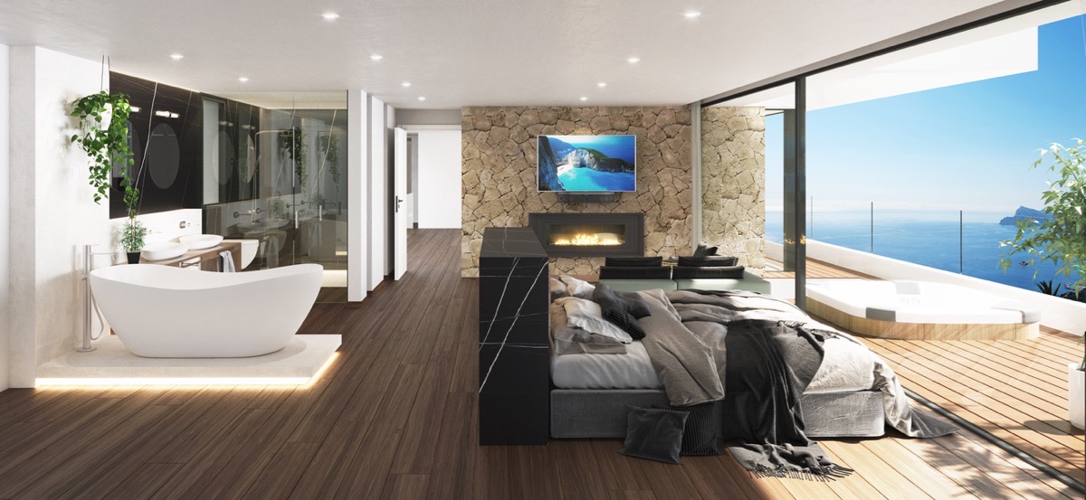 Moderne Neubauvilla zum Verkauf in Altea Hills mit Meerblick
