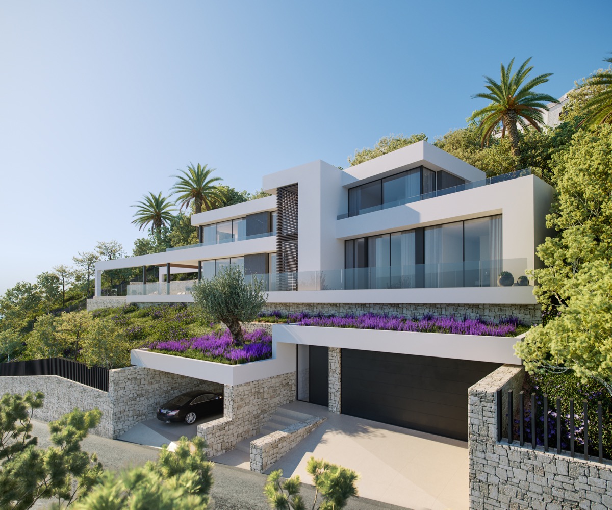 New build villa with sea views for sale in Costa Nova Jávea, Costa Blanca