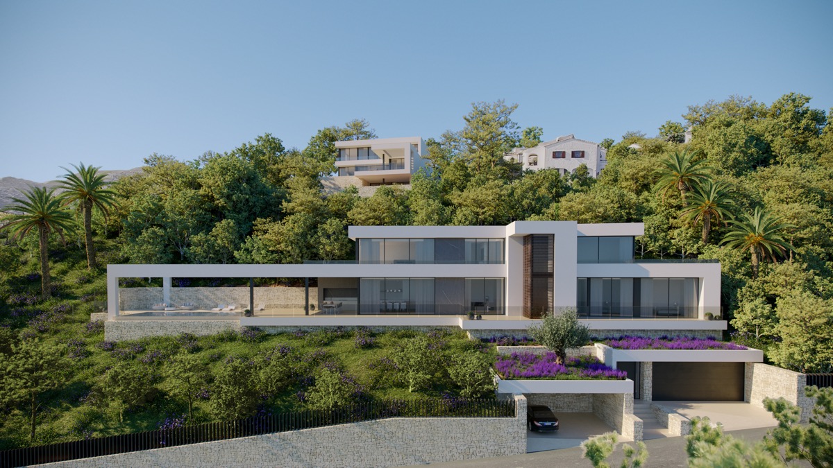 Nieuwbouw villa met zeezicht te koop in Costa Nova Jávea, Costa Blanca