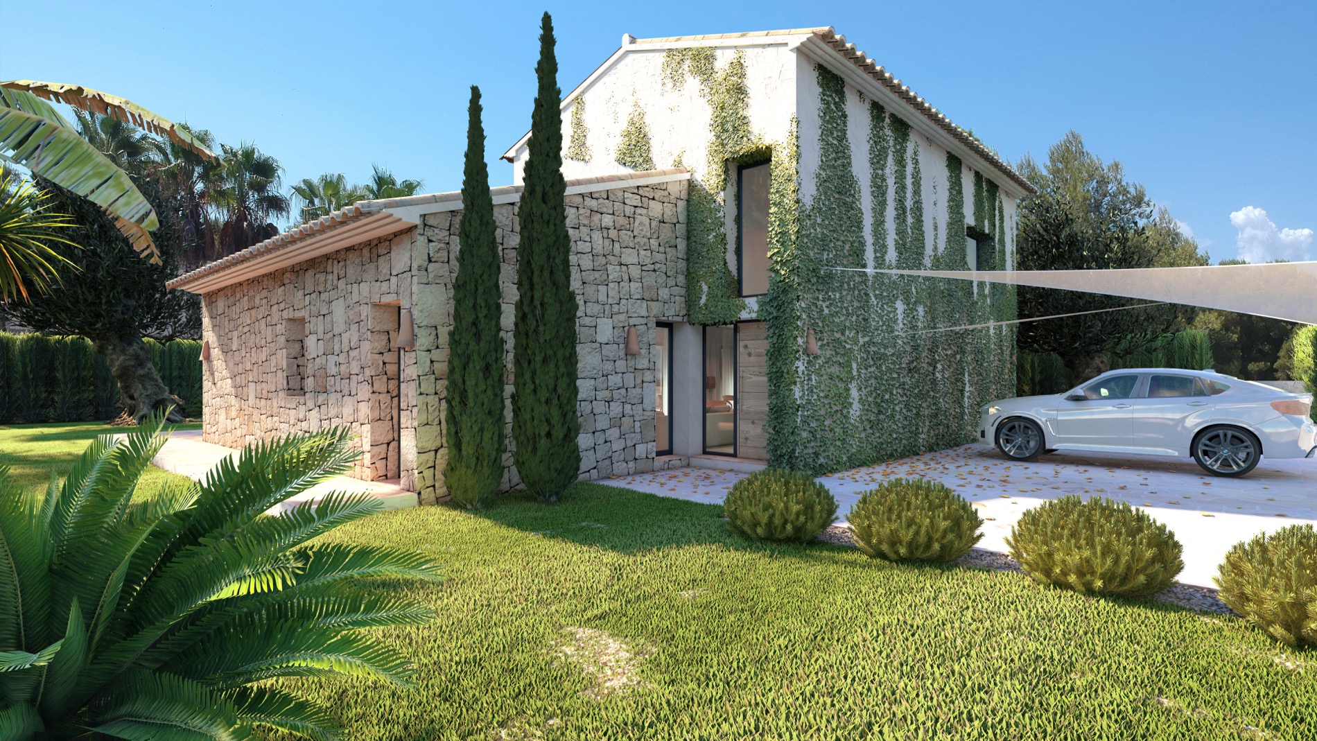 Moderne villa in mediterrane stijl in urbanisatie La Cala Javea