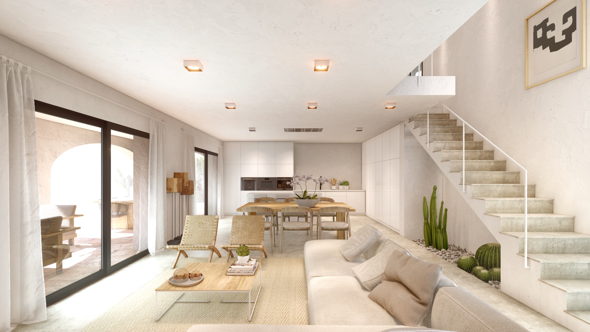 New build Mediterranean style villa for sale in La Cala Javea, Costa Blanca