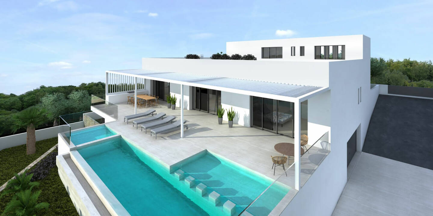 Villa moderne neuve avec vue sur la mer à vendre à Moraira, Costa Blanca